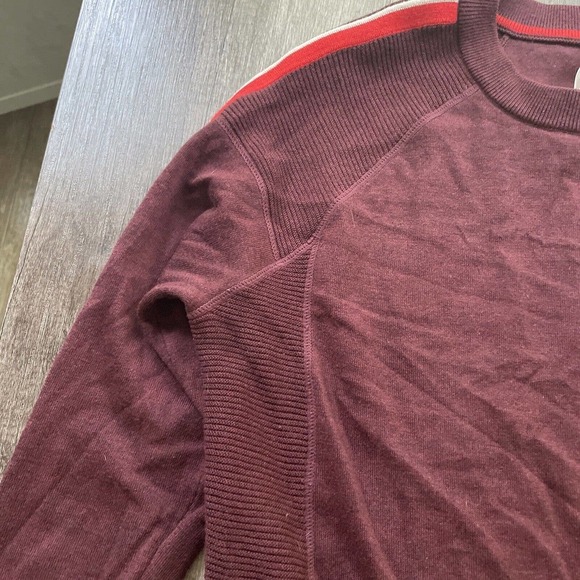 Athleta Merino Wool Blend Sweater Canyon Color Block Apres Ski Women Small - Picture 4 of 7